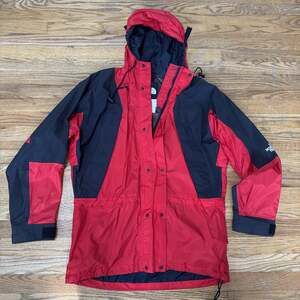 VTG The North Face Goretex Jacket Technical Lava Red/Black Mountain Sz M